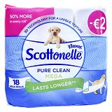 Kleenex Scottonelle Pure Clean Mega Roll Toilet Paper 18Pcs -2€