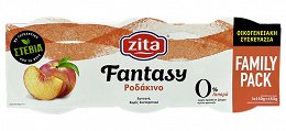 Zita Fantasy Peach Yogurt 0% With Stevia 3x150g