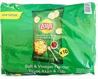 Lays Αλάτι Ξύδι 10X42g