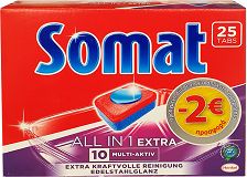 Somat 10 All In 1 Extra Tablets 25Pcs -2€