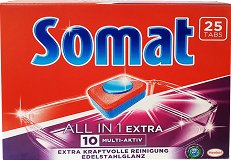 Somat 10 All In 1 Extra Tabs 25Pcs