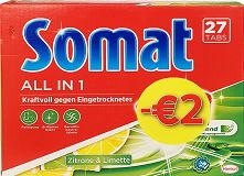 Somat 7 All In 1 Lemon Laim Ταμπλέτες 27Τεμ -2€