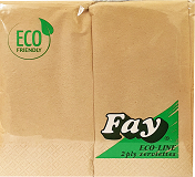 Fay Eco Line Χαρτοπετσέτες 2Φύλλα 33X33cm 75Τεμ