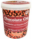 Papafilipou Vanilla Ice Cream With Chococolate Chips 850ml