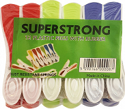 Superstrong Plastic Pegs With Rubber 12Pcs