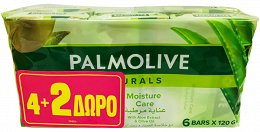 Palmolive Naturals Moisture Care Soap Bars 120g 4+2 Free