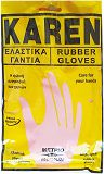 Karen Rubber Gloves Medium