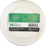 Pip Biodegradable Small Plates From Sugarcane Pulp 15,5cm 20Pcs