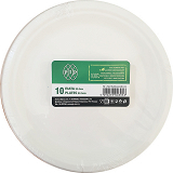 Pip Biodegradable Large Plates From Sugarcane Pulp 22,5cm 10Pcs