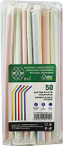 Pip Bio Paper Flexible Wrapped Straws 50Pcs