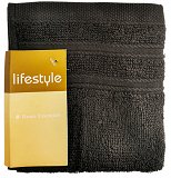 Lifestyle Towel Black 30x30cm 1Pc