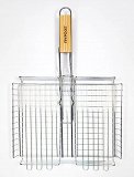 Pyrsos Bbq Grill With Flat Wooden Handle 62(+5)x36x28x5 1Pc