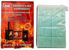 Unic Chimney Cleaner For Oil Wood Heaters & Fireplaces 8Pcs