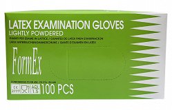 Formex Latex Examination Gloves Lightjy Powdered Medium 100Pcs