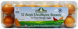 Κουτραφάς Αυγά Ελεύθερης Βοσκής 12Τεμ
