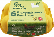 Frangou Farm Organic Eggs Mixed Sizes 6Pcs