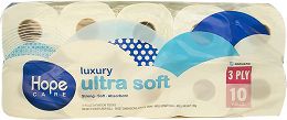 Hope Care Luxury Ultra Soft Toilet Paper 10Pcs