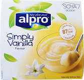 Alpro Soya Dessert Simply Vanilla 4Χ125g