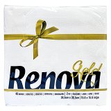 Renova Gold Napkins White 2Ply 39,5X39,5cm 40Pcs