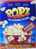 Popz Microwave Pop Corn Paprika 3X85g