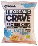 The Organic Crave Protein Chips Αλάτι & Πιπέρι 30g