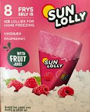 Sun Lolly Raspberry Ice Lollies To Freeze With Fruit Juice 8x60ml