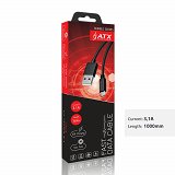 Atx Fast Charging Data Usb Cable 3.1A Micro 1M 1Τεμ