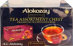 Alokozay Premium Tea Assortment Collection Wooden Box 72Pcs