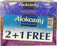 Alokozay Facial Tissues 150Pcs 2+1 Free