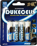 Dukecell Alkaline Batteries AA 4Pc