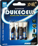 Dukecell Αλκαλικές Μπαταρίες AAA 4Τεμ
