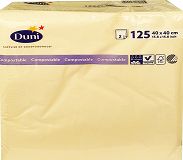 Duni Χαρτοπετσέτες Cream 2Φύλλα 40Χx40cm 125Τεμ