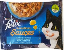 Felix Sensations Sauces Fish Selection In Jelly 4x85g