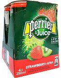 Perrier & Juice Strawberry & Kiwi 4x250ml