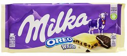 Milka Milk Chocolate Oreo White 100g