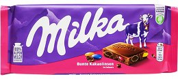 Milka Milk Chocolate With Bunte Kakaolinsen 100g