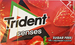 Trident Senses Strawberry Sugar Free Τσίχλες 27g