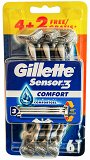 Gillette Sensor 3 Comfort Razors 4+2Pcs