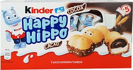 Kinder Happy Hippo With Milk & Cocoa 5 Pcs