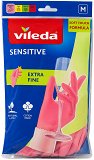 Vileda Sensitive Extra Fine Γάντια Πλύσιμο Πιάτων Μεσαίο 1Τεμ