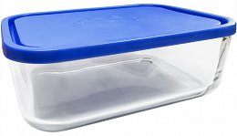 Igloo Glass Rectangular Food Container With Lid 23x17x8cm