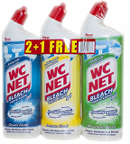 Wc Net Bleach Gel With Baking Soda 750ml 2+1 Free