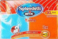 Arix Splendelli Twins Xl Σφουγγαράκια Για Σκεύη Κουζίνας 2Τεμ