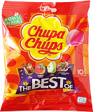 Chupa Chups Best Of Cola Milky Fruit Lollipops 10Pcs 120g