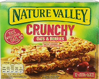 Nature Valley Crunchy Μπάρες Βρώμη & Μούρα 6x42g