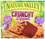 Nature Valley Crunchy Dipped Μπισκότα Βρώμης Με Επικάλυψη Σοκολάτα Γάλακτος 8Τεμ