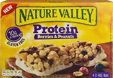 Nature Valley Protein Μούρα & Φυστίκια Χωρίς Γλουτένη Μπάρες 4x40g