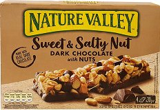 Nature Valley Sweet & Salty Nut Μαύρη Σοκολάτα Ξηροί Καρποί Μπάρες 5x30g