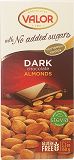 Valor Dark Chocolate With Almonds & Stevia 150g