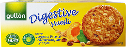 Gullon Digestive Muesli Biscuits With Oats Raisins Apricots Soya 365g